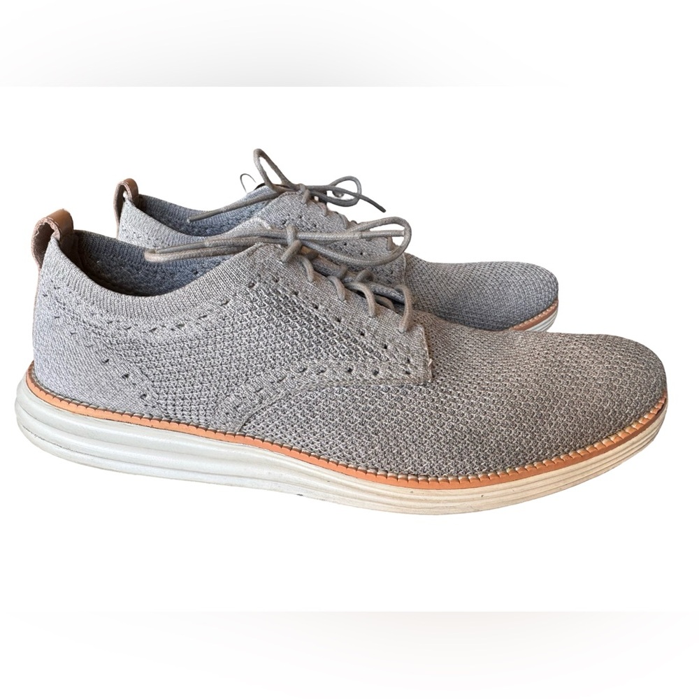 Cole Haan Shoes Mens 10.5 Gray Knit ØriginalGrand Stitchlite Oxford Sneaker
